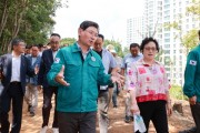 [경기티비종합뉴스] 이상일 용인특례시장, 남사읍 한숲산내음근린공원 찾아 정비사업 확인