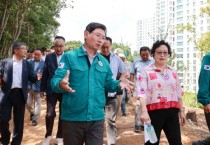 [경기티비종합뉴스] 이상일 용인특례시장, 남사읍 한숲산내음근린공원 찾아 정비사업 확인
