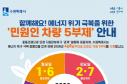 [경기티비종합뉴스] 수원특례시, 공영주차장 5부제 시행… 자원안보 ‘경계’ 대응 에너지 절약 총력