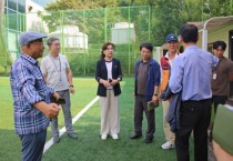 [경기티비종합뉴스] 수원특례시 김은수·이승철 의원, 만석공원 현장 찾아 문화체육시설 민원 점검