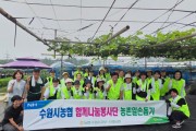 [경기티비종합뉴스] NH농협은행 수원관내 여성책임자회, NH농협 수원시지부, 수원농협 농번기 함께나눔 농촌 일손돕기 실시