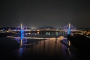 [경기티비종합뉴스]여주세종문화관광재단 이순열 이사장,  여주 남한강 출렁다리, 야간 개장 운영