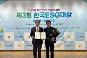 [경기티비종합뉴스] 경기도농수산진흥원 최창수 원장, 한국ESG대상 ‘공공기관부문 대상’ 수상