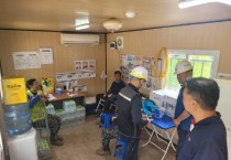 [경기티비종합뉴스] 경기도 직접 시행 지방하천 정비사업장, 현장근로자 온열질환 예방 위한 특별점검실시