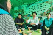 [경기티비종합뉴스]경기도의회 유호준 의원, 안민석 교육감 당선인과 ‘교원+사서 기간제교사’ 농성장 방문
