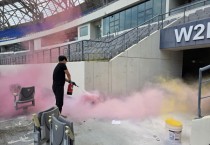 [경기티비종합뉴스] 용인도시공사 신경철 사장, 시민 안전 최우선  미르스타디움 합동소방훈련 실시