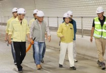 [경기티비종합뉴스] 안성시 김보라 시장, 삼흥-미장간 도로 확포장공사 사전 현장점검 실시... “안성시 시행 최초 터널공사”