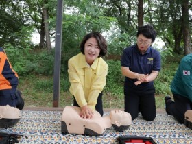 [경기티비종합뉴스] 추미애 지사, 양평 광탄리 유원지 찾아 물놀이 안전사고 대비태세 점검
