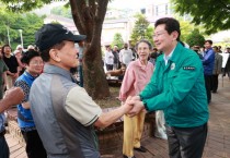 [경기티비종합뉴스] 이상일 용인특례시장, 마북동 교동마을 현대홈타운 정문 앞 진출입로 확장 지시