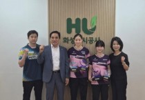 [경기티비종합뉴스] 화성도시공사 한병홍사장, 탁구단 정예인·허예림, WTT 브라질 국제대회 금·은메달 쾌거