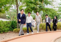 [경기티비종합뉴스] 오산시 이권재 시장, 부산동 물놀이장·맨발황톳길 개장식 개최